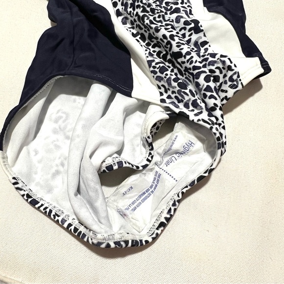 NWT NEW Athleta Zimbabwe Navy Blue White One Piece Bathing Suit Swim Size 36 DD - Picture 9 of 13
